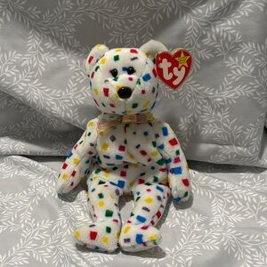 Ty Colorful Spotted Bear Plush Toy